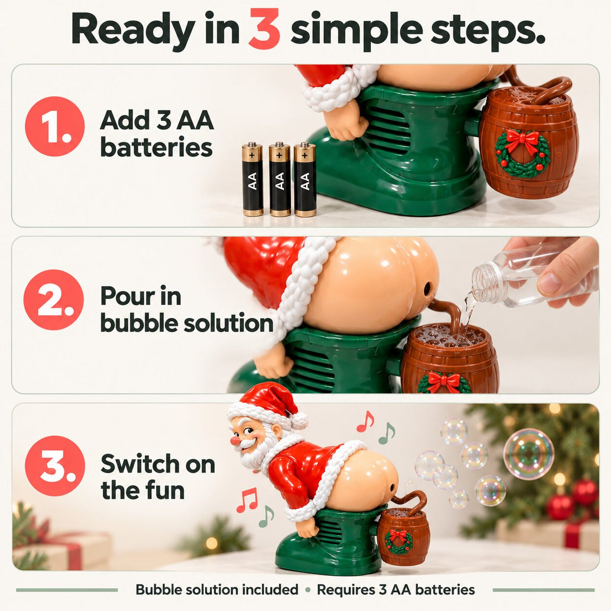 Funny Farting Santa Machine