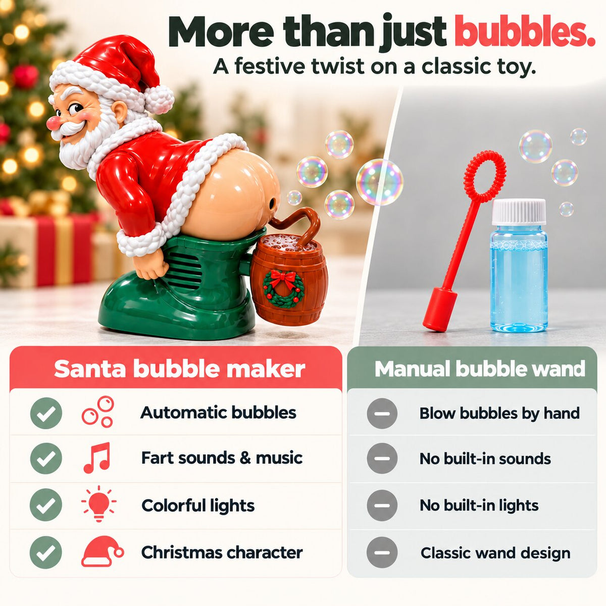 Funny Farting Santa Machine